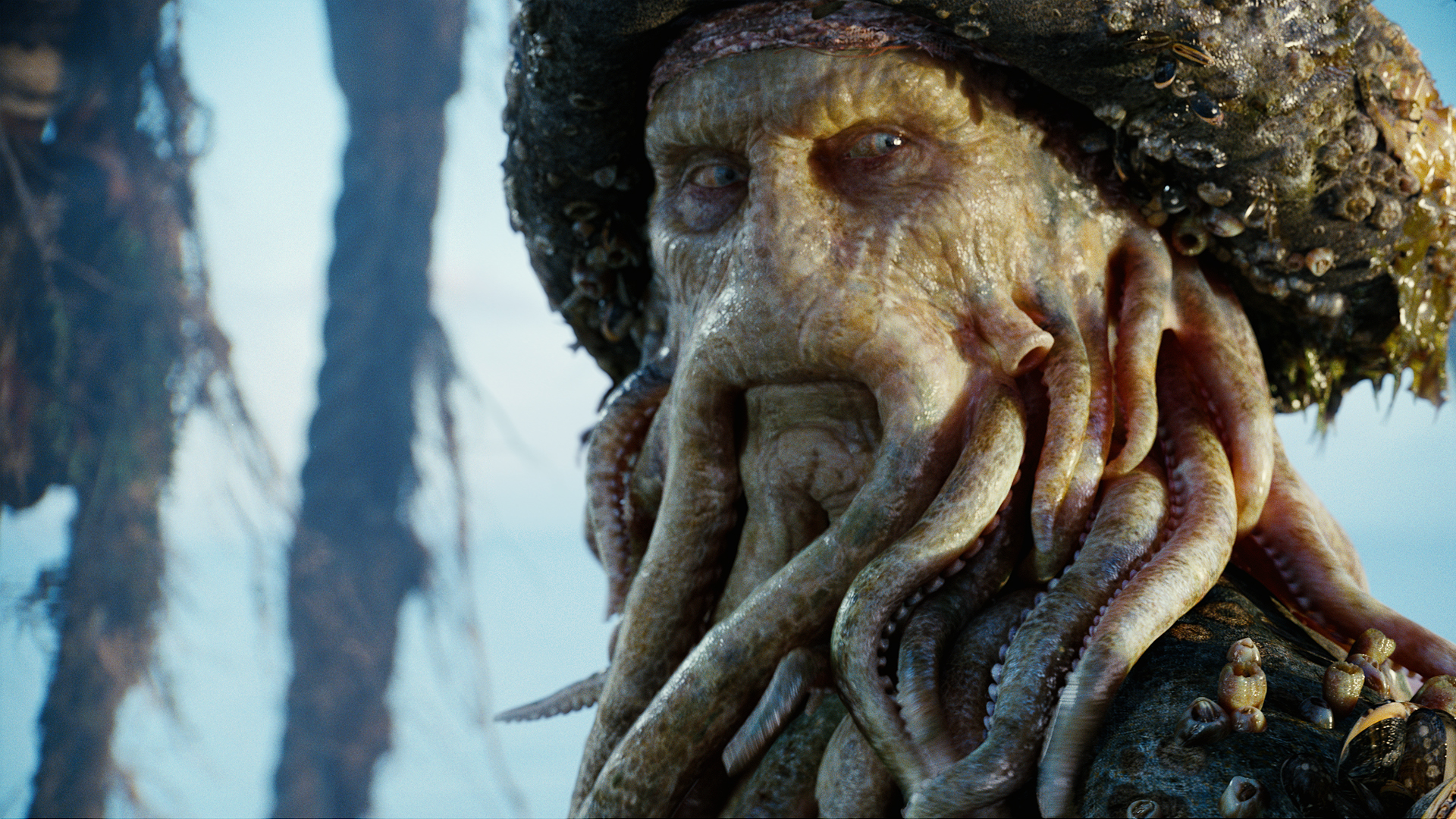 Davy Jones (Bill Nighy) marks a breakthrough for on-set performance capture in the Academy Award®-winning Pirates of the Caribbean: Dead Man’s Chest. © Jerry Bruckheimer Films. All Rights Reserved.